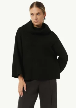 Poncho mit weitem Rollkragen-Comma Discount