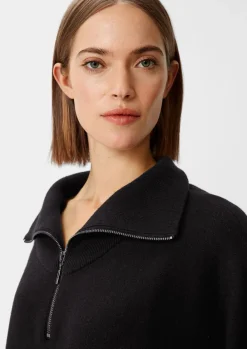 Poncho-Pullover mit Stehkragen-Comma Sale
