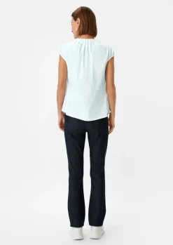 Popeline-Bluse aus Baumwollmix-Comma Hot