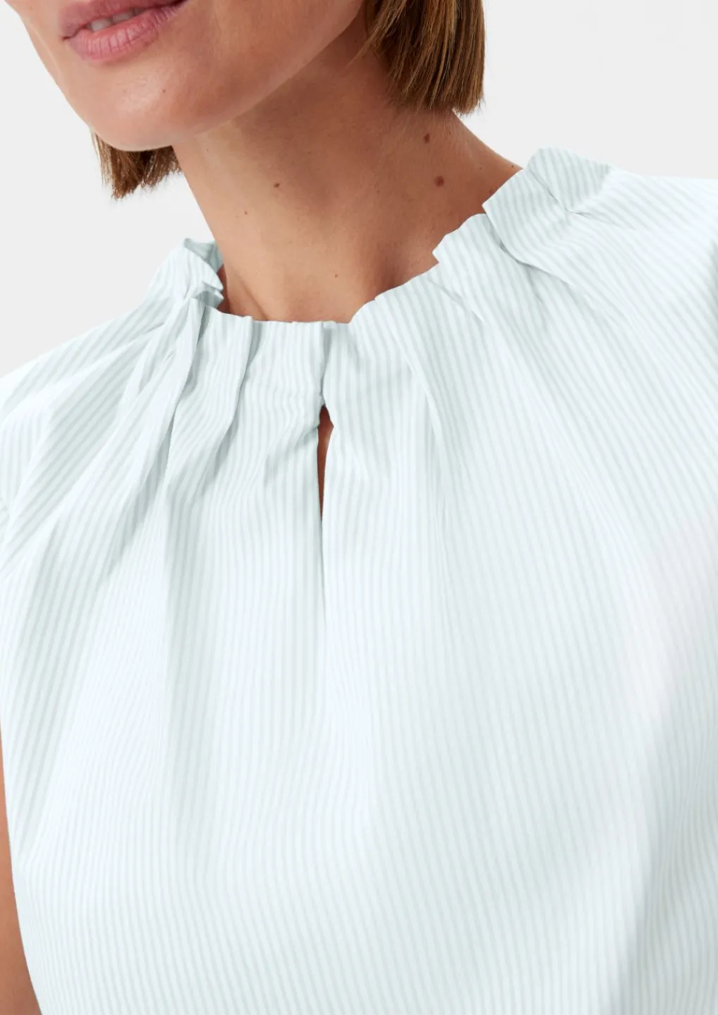Popeline-Bluse aus Baumwollmix-Comma Hot