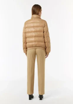 Pufferjacke mit Stehkragen und Rippbündchen-Comma Hot