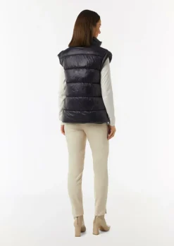 Pufferweste mit Reißverschluss-Taschen-Comma Fashion
