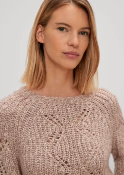 Pullover mit Strickmuster-Comma Discount
