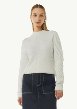 Pullover mit Strickmuster aus Baumwollmix-Comma Best