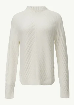 Pullover mit Strickmuster aus Baumwollmix-Comma Best