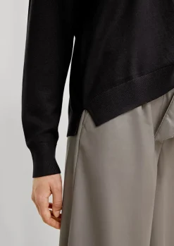 Pullover mit V-Ausschnitt aus Viskosemix-Comma Best