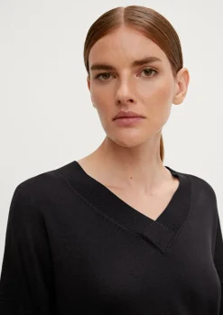 Pullover mit V-Ausschnitt aus Viskosemix-Comma Best