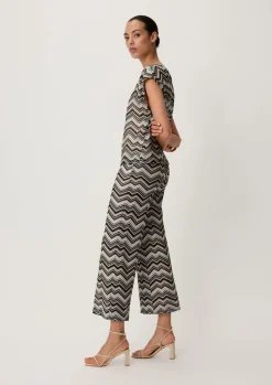 Regular: Culotte mit Zickzack-Muster-Comma Discount