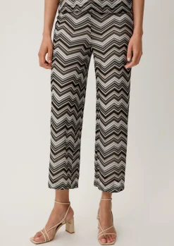 Regular: Culotte mit Zickzack-Muster-Comma Discount