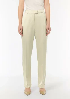 Regular: Satinhose mit geradem Bein-Comma New