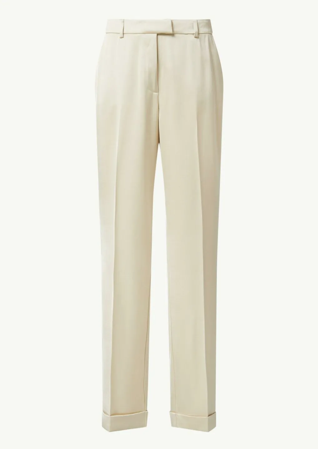 Regular: Satinhose mit geradem Bein-Comma New