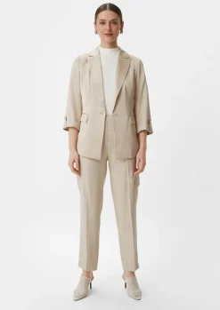 Regular: Twillhose im Cargo-Style-Comma Discount