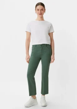 Regular: Twill-Hose mit Flared leg-Comma New