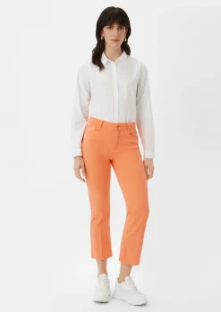 Regular: Twill-Hose mit Flared leg-Comma New