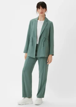 Regular: Twill-Hose mit Reißverschluss-Comma Hot