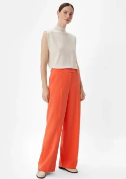 Regular: Twill-Hose mit Wide Leg-Comma Best