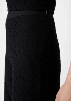 Regular: Wide-Leg-Hose aus Spitze-Comma Hot