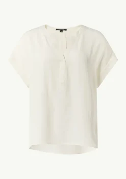 Relaxed-Fit-Bluse mit Tunika-Ausschnitt-Comma Outlet