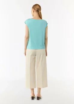 Relaxed-Fit-Shirt mit überschnittenen Schultern und Raffung-Comma New