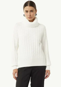 Relaxed-Fit-Strickpullover mit Turtleneck-Comma Fashion