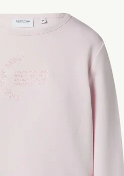 Relaxed-Fit-Sweatshirt mit Stickerei-Comma Fashion