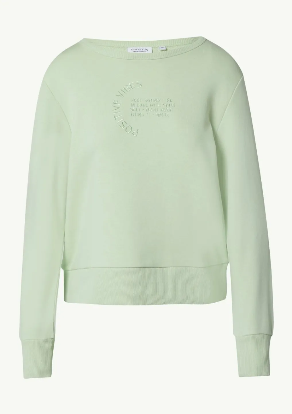 Relaxed-Fit-Sweatshirt mit Stickerei-Comma Discount