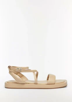 Riemchensandalen aus Leder-Comma Online