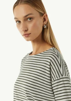Ringel-Shirt mit 3/4-Arm-Comma Fashion