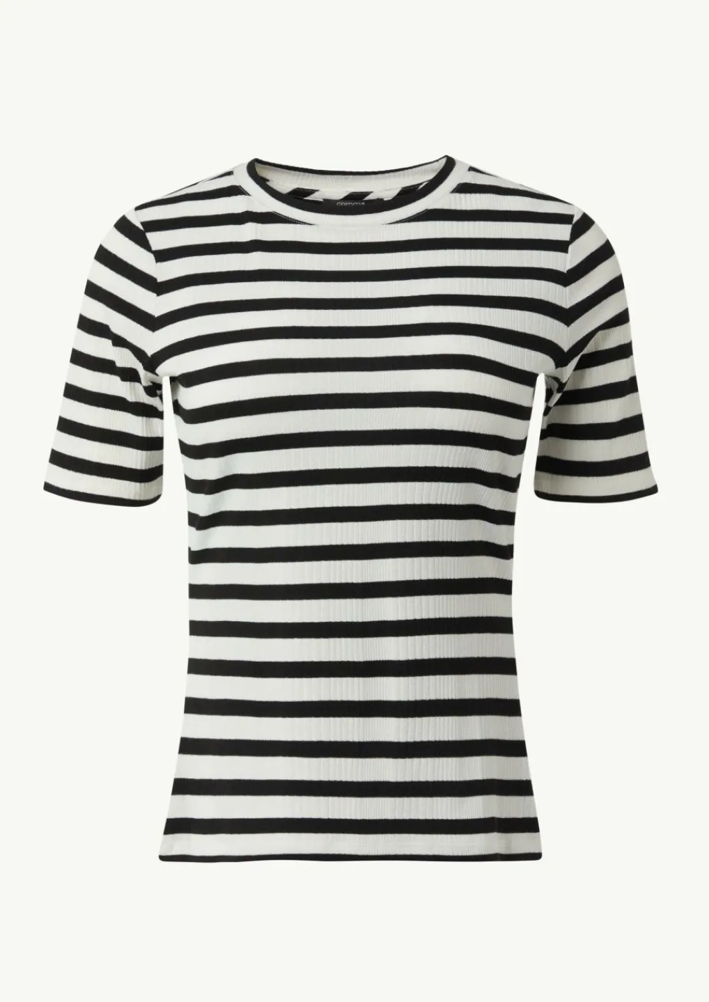 Ringel-T-Shirt aus Rippware-Comma New