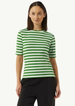 Ringel-T-Shirt aus Rippware-Comma Online