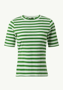 Ringel-T-Shirt aus Rippware-Comma Online