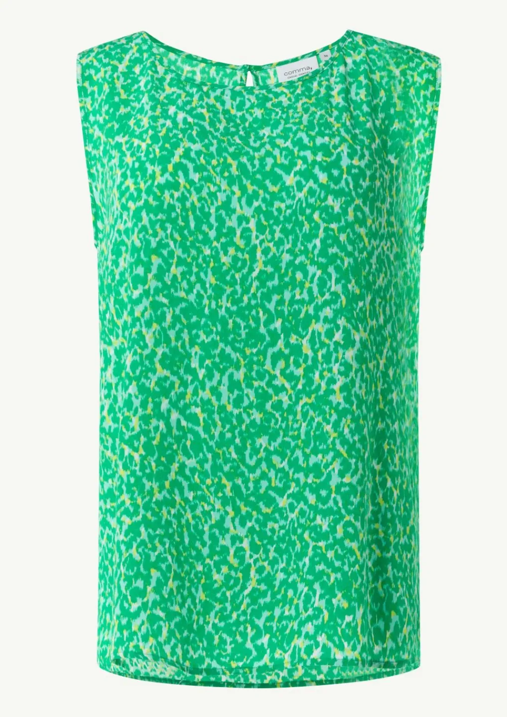 Ärmellose Bluse mit All-over-Print-Comma Hot