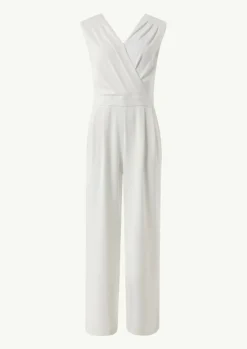 Ärmelloser Jumpsuit mit Faltendetail-Comma Online