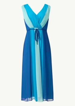 Ärmelloses Bahnen-Kleid aus Chiffon mit elastischem Bund-Comma Best