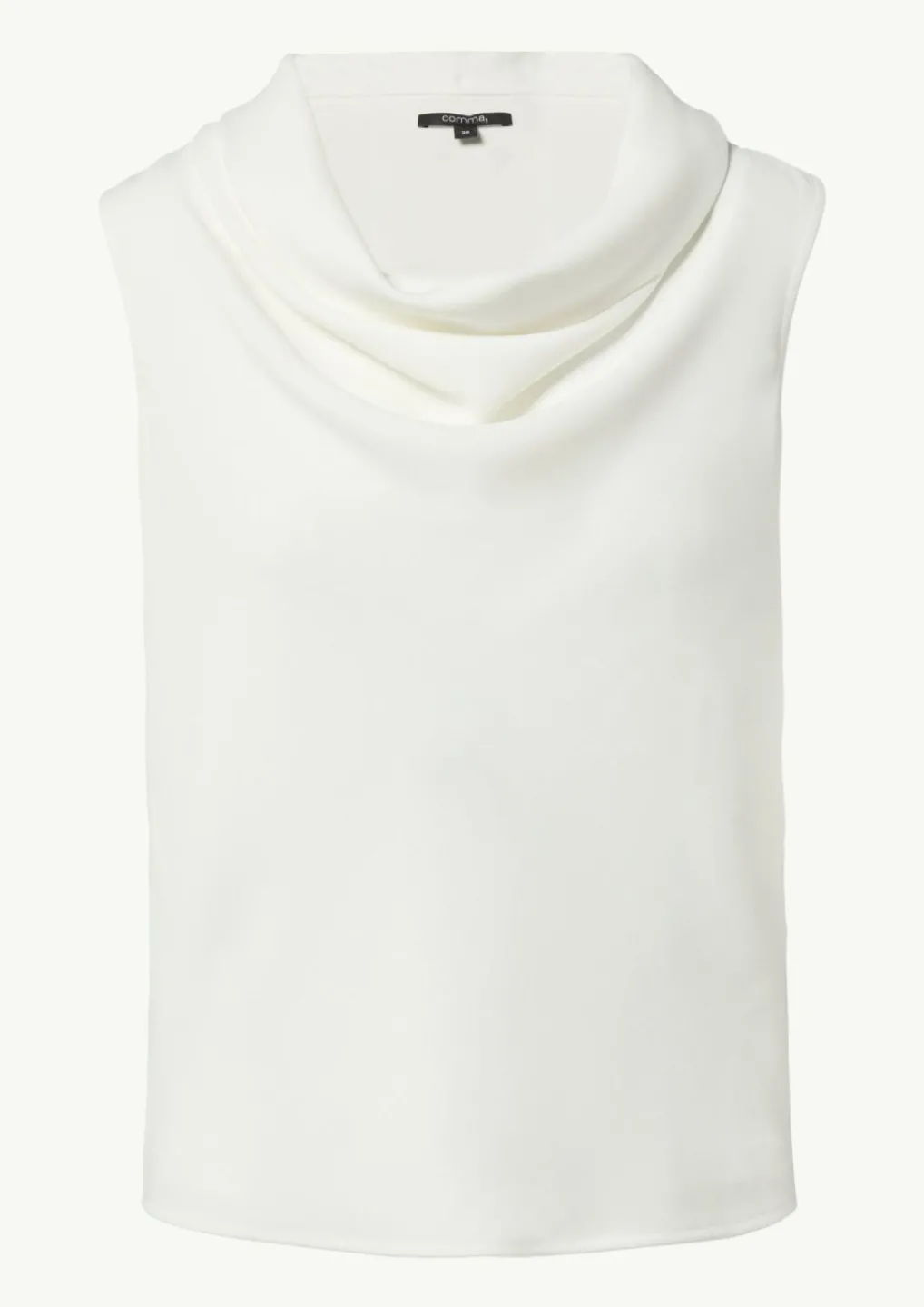 Ärmelloses Jersey-Shirt mit Wasserfall-Ausschnitt-Comma Best