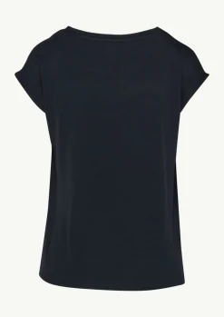 Ärmelloses Shirt mit Satin und Jersey-Comma Fashion
