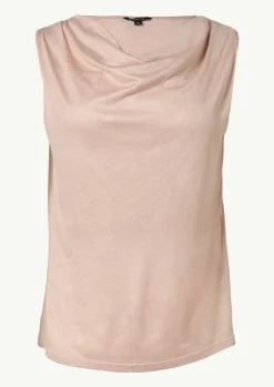 Ärmelloses Shirt mit Wasserfall-Ausschnitt-Comma Best