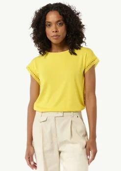 Ärmelloses Shirt mit Zierband-Comma Outlet
