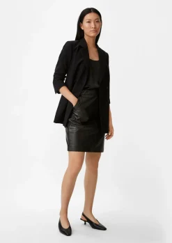 Rock aus echtem Leder-Comma Discount