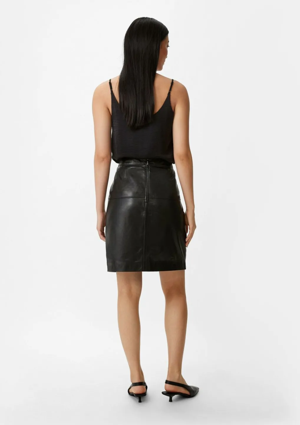 Rock aus echtem Leder-Comma Discount