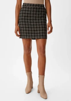 Rock aus Multicolor-Tweed-Comma Outlet