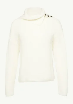 Rollkragenpullover mit Zierknöpfen-Comma Online