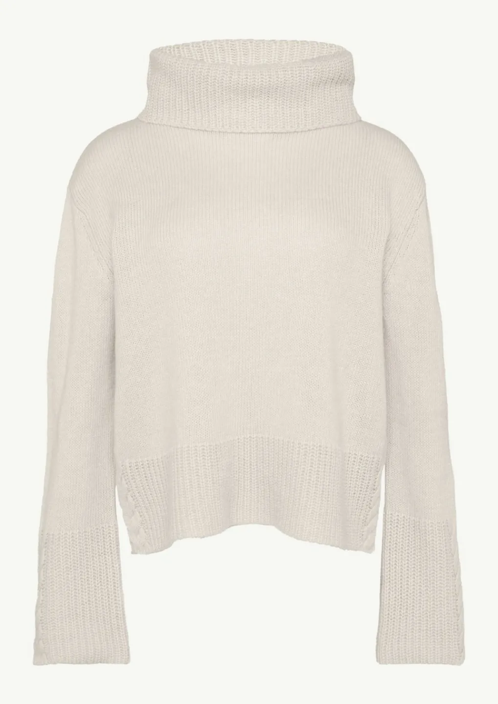 Rollkragenpullover mit Zopfdetail-Comma Clearance