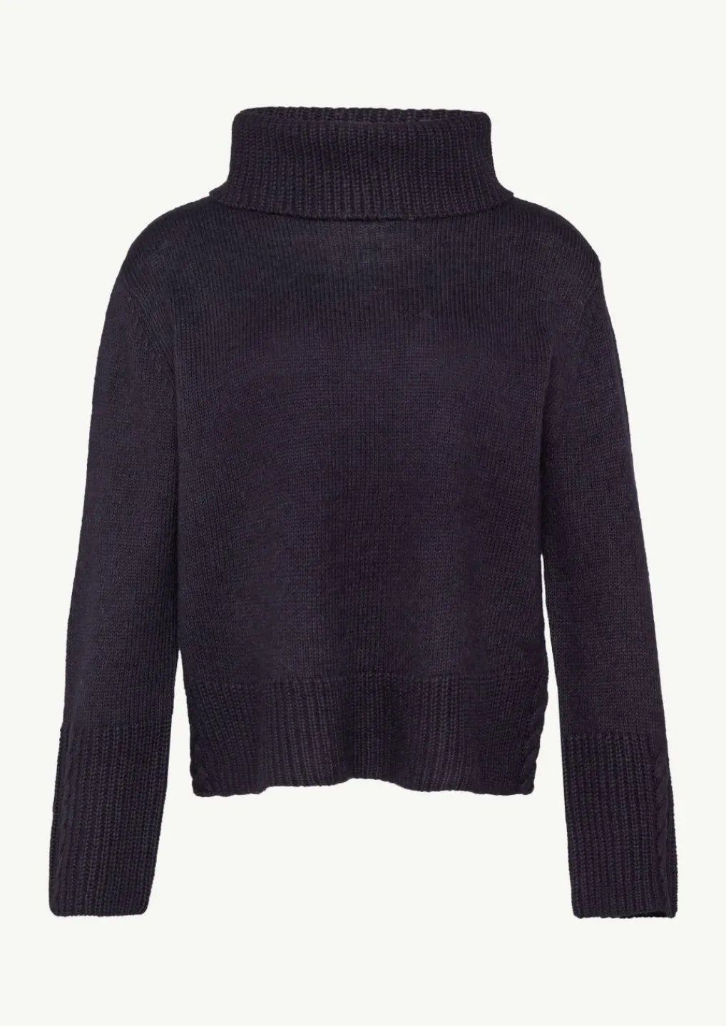 Rollkragenpullover mit Zopfdetail-Comma Online