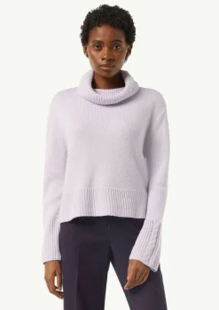 Rollkragenpullover mit Zopfdetail-Comma Sale