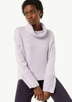 Rollkragenpullover mit Zopfdetail-Comma Sale