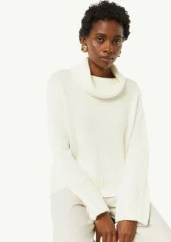 Rollkragenpullover mit Zopfdetail-Comma Outlet