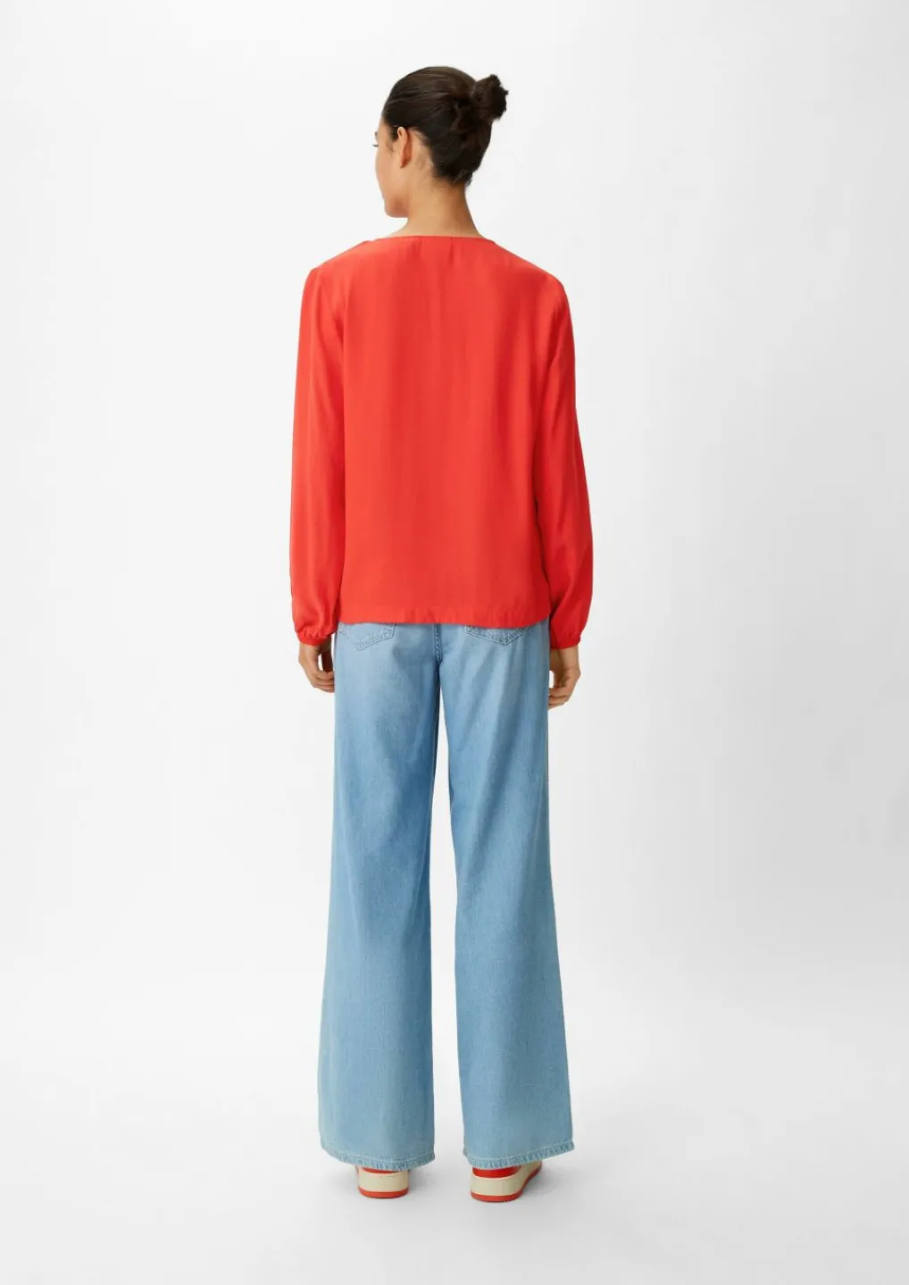 Satinbluse aus Viskose-Comma Online