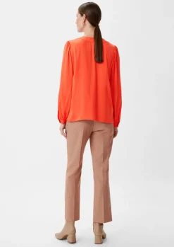 Satinbluse aus Viskosemix-Comma Discount