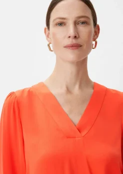 Satinbluse aus Viskosemix-Comma Discount